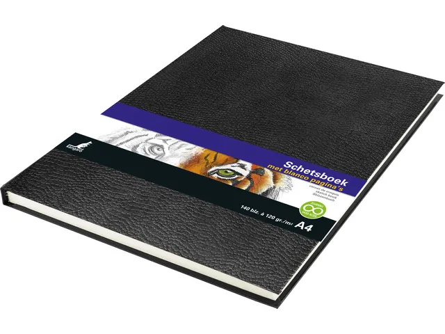 Schetsboek Kangaro A4 creme 120 grams blanco papier, 140 blz hard cove