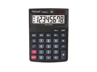 Calculator Rebell PANTHER 8BX zwart desk 8 digit - 1
