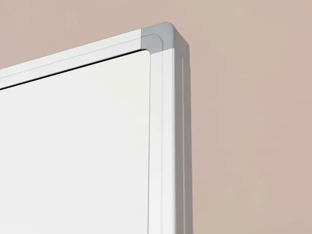 Schoolbord Vijfvlaksbord Kolom Verstelbaar 100x200cm Wit Emaille