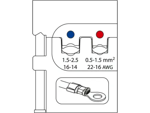 S 8140 E Krimptangset ELEKTRONISCH 4-delig