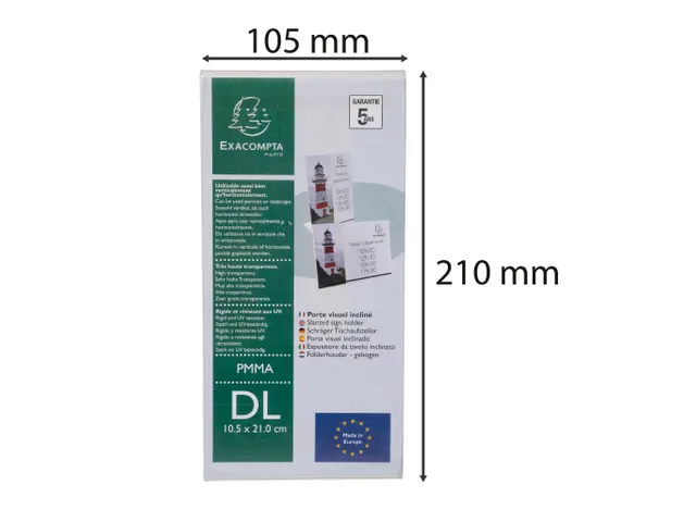 Folderhouder hellend DL transparant