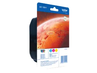 Brother LC-1100 Valuepack Inktcartridges Zwart + Kleur - 2