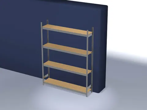 breedvakstelling,grondveld,HxBxD 2500x2070x435mm,vakl. 350kg