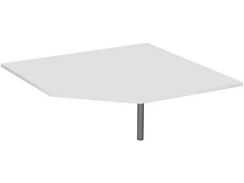 koppelelement voor bureau,90 °,BxD 1225x1225mm,decor lichtgrijs