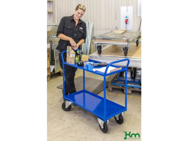 etagewagen,draagverm. 400kg,2etage(s),laadvl. LxB 940x440mm,staaletage