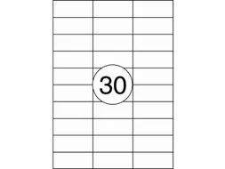 Etiket Rillstab 70x29.7mm Wit
