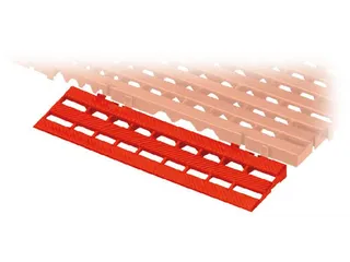 Randlijst Hd-pe Lxbxh 400x110x25mm Rood - 1
