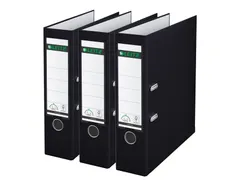 Leitz 180° Ordner 1010 80mm A4 PP Zwart 3 stuks