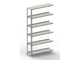magazijnstelling,aanbouwveld,HxBxD 1850x1002x304mm,vaklast 80kg - 1