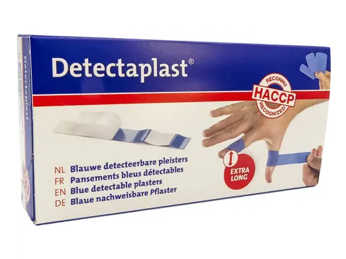 Detectaplast 8147 Pleister waterafstotend blauw 120x20mm 100 Stuks