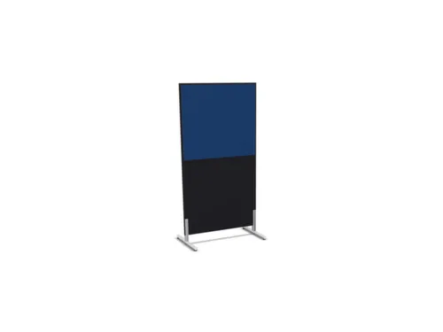 scheidingswand,HxB 1545x800mm,CC-zwart,BN6016-blauw