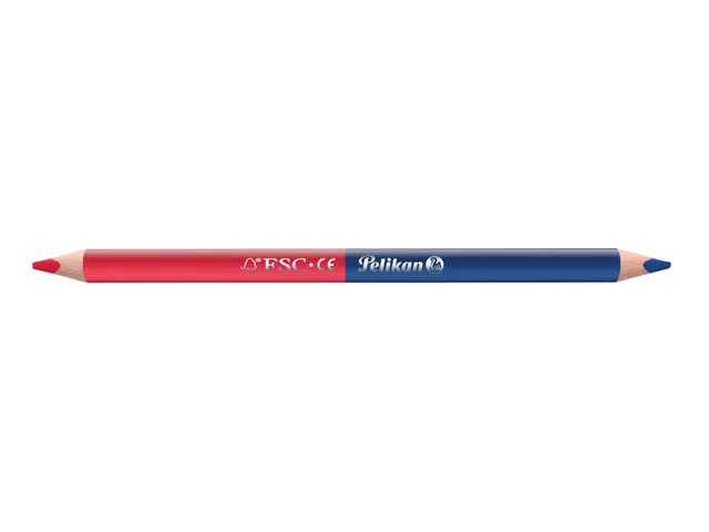 Crayon Pelikan 3mm rouge/bleu