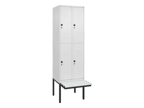 Dubbeldekse dekenkist,HxBxD 2120x600x815mm,2x2vak.,vak B 300mm