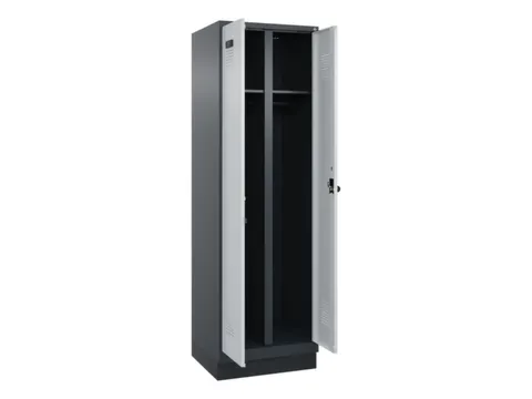 locker voor scheiding van kleding,HxBxD 1950x600x500mm,2vak