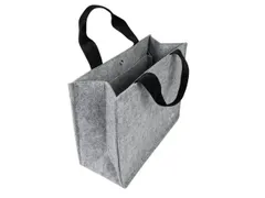 Bureautas Sigel voor hybride werken Basic Medium vilt lichtgrijs 361x2