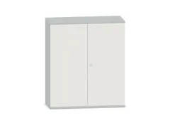 Kantoorkast 1150x1000x430mm Decor Romp Lichtgrijs Decor Front Wit