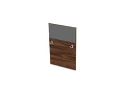 baliepaneel bureau aanbouw rechts NP-tiepolo nut BN8078-grijs 800mm