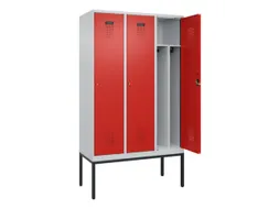 locker voor scheiding van kleding,HxBxD 2120x1200x500mm,3vak