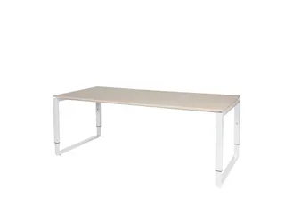 Domino Plus Bureau Hoogte Verstelbaar 2000x900mm Robson Eiken Wit - 1