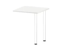aanbouwtafel,i.h.v.,HxBxD 720-840x600x600mm,Bl-wit