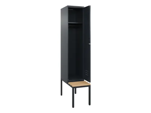 locker met bank,HxBxD 2120x400x815mm,1vak,vak B 400mm,cil.-slot