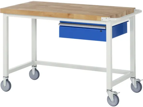 Werkbank H 880x1250x700mm Beukenhouten Werkblad 1lade