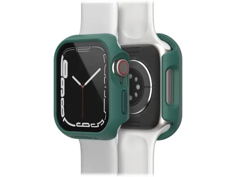 Case Eclipse Apple Watch Series 9/8/7 41mm groen screenprotector