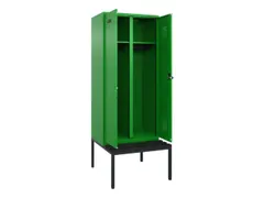 locker met bank,voor scheiding van kleding,HxBxD 2120x800x815mm,2vak