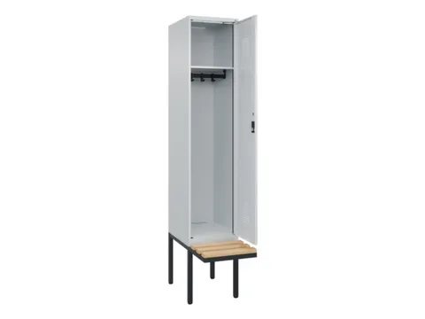 locker met bank,HxBxD 2120x400x815mm,1vak,vak B 400mm,cilinderslot
