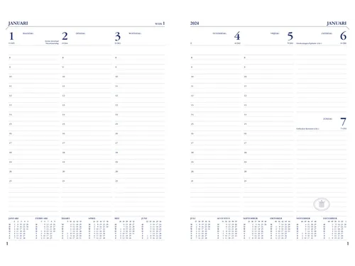 Agenda 2027 Ryam Weekplan Mundior 7dagen/2pagina's zwart
