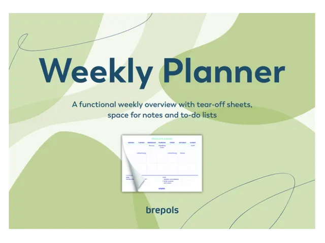 Planner Brepols Weekly planner A4 7d/1p Assorti