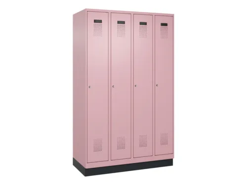 locker,HxBxD 1950x1200x500mm,4vak,vak B 300mm,cil.-slot,sokkel