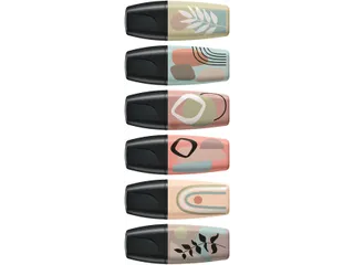 Markeerstift STABILO BOSS naturevibes assorti 6 stuks - 4