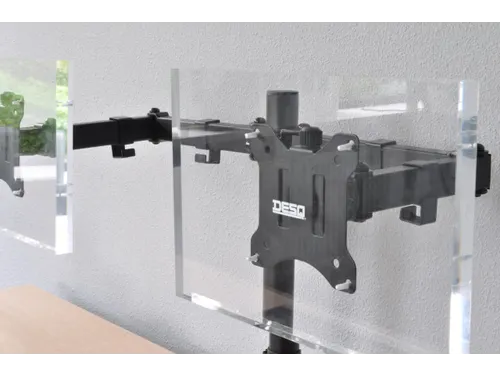 Monitorarm 2 Schermen Zwart
