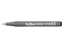 Fineliner Artline technisch 0.6mm zwart