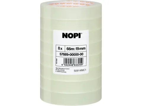 Tesa Nopi Zelfklevende Folie Transparant 19mmX66m 8 stuks