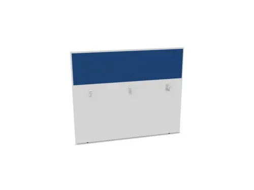 baliepaneel,v. bureau,aanbouw achter,B 1400mm,Bl-wit,BN6016-blauw