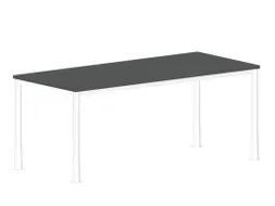 in hoogte verstelbaar bureau 720-840x1800x800mm hout MS-donkergrijs