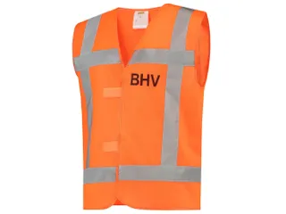 Tricorp V-RWS fluohesje voor BHV, fluo oranje, maat M/L, per stuk - 1