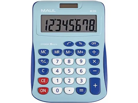 bureaurekenmachine MJ 550, junior, lichtblauw