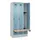 locker met bank,HxBxD 1950x900x815mm,3vak,vak B 300mm,draaigrendel