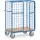 Pakketwagen 8481-3 Draadgaas Dubbele Vleugeldeur 600kg 1000x600mm