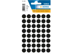 HERMA 1869 Multipurpose etiketten Rond 13mm Zwart 240 stuks