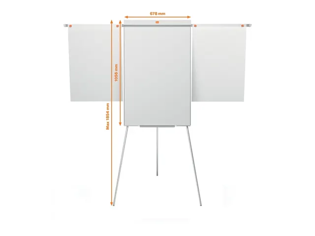 Flipover Nobo Impression Pro stalen met driepootstatief en uitschuifba