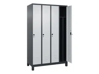 locker voor scheiding van kleding,HxBxD 1950x1200x500mm,4vak - 2