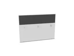 baliepaneel,v. bureau,aanbouw achter,B 1600mm,Bl-wit,BN8010-antraciet