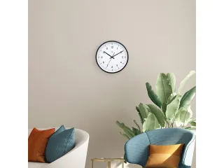 Wandklok NXT dia 30cm zwart/wit kunststof Easy Big - 7