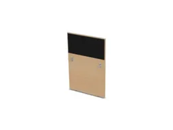 baliepaneel,v. bureau,aanbouw rechts,B 800mm,NE-esdoorn,BN8033-zwart