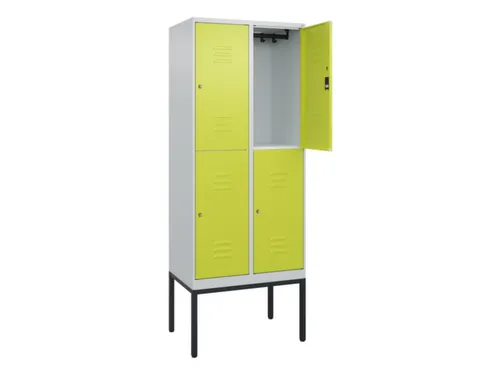 dubbeldekse locker,HxBxD 2120x800x500mm,2x2vak.,vak B 400mm