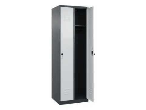 Armoire vestiaire HxlxP 1850x600x500mm 2compart. larg. compart. 300mm